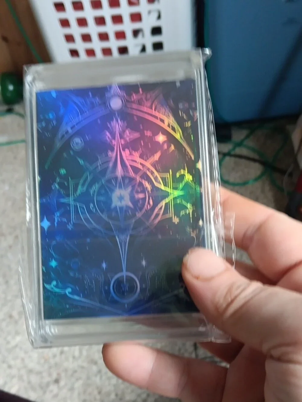Pokemon Blue & Pink Legendary Duo Art Card